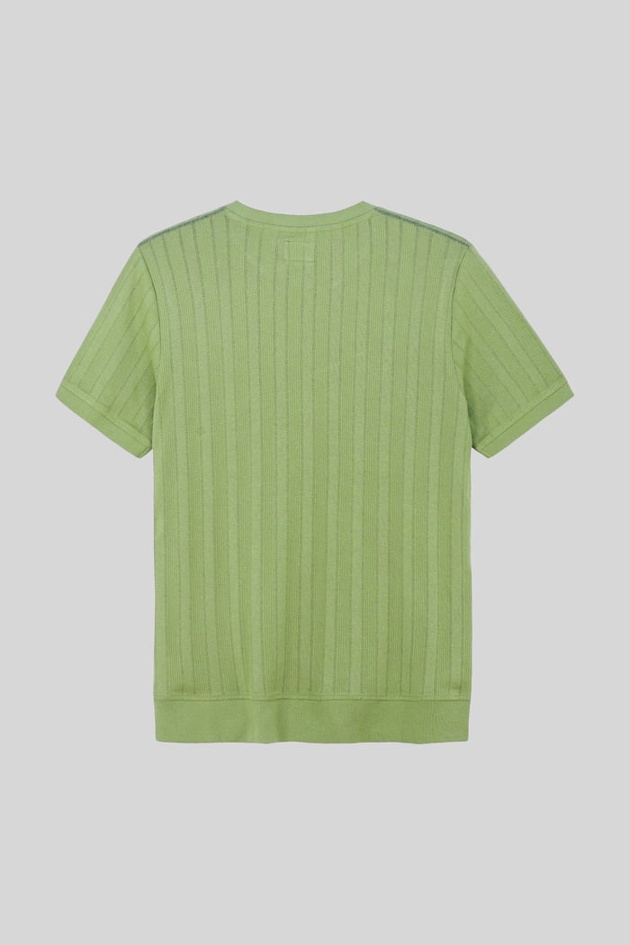 Ribbed Short Sleeve T-Shirt