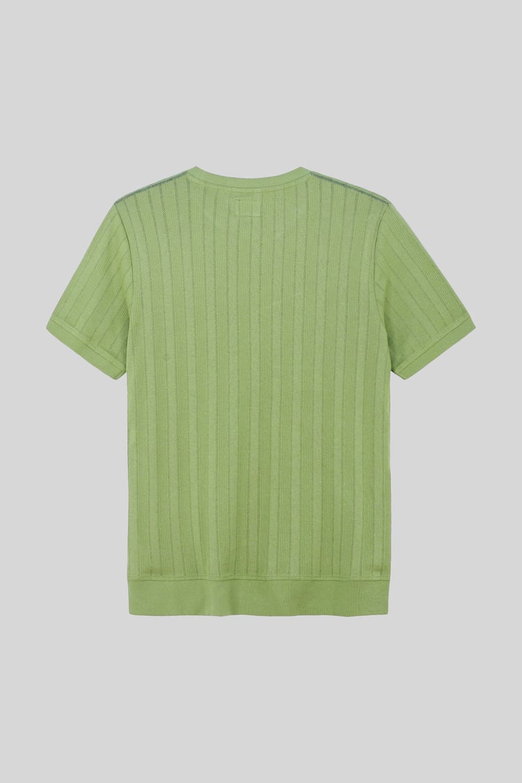 Ribbed Short Sleeve T-Shirt