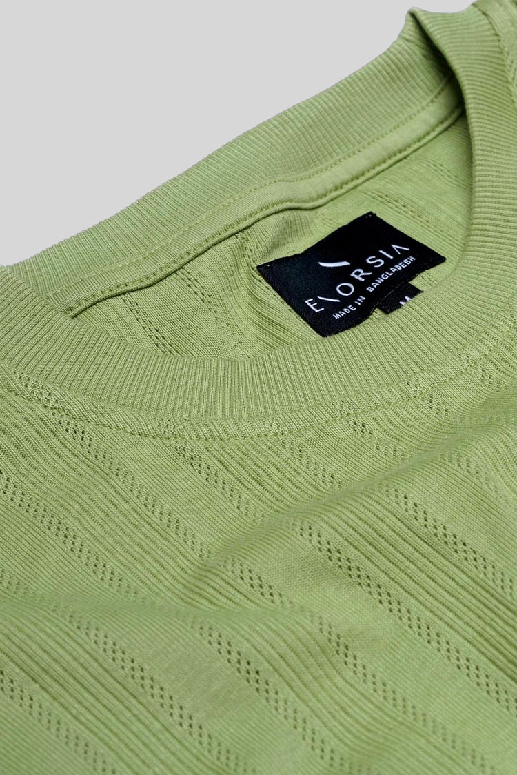 Ribbed Short Sleeve T-Shirt