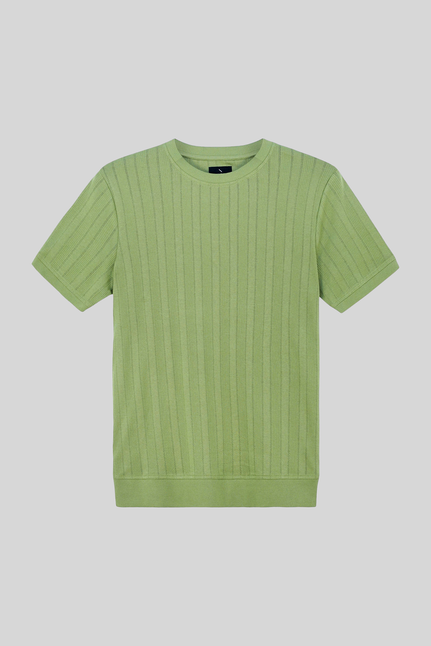 Ribbed Short Sleeve T-Shirt