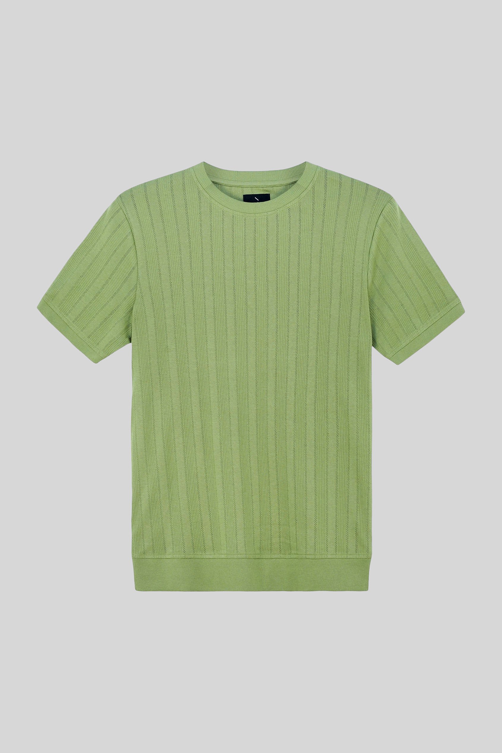 Ribbed Short Sleeve T-Shirt