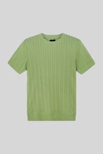 Ribbed Short Sleeve T-Shirt