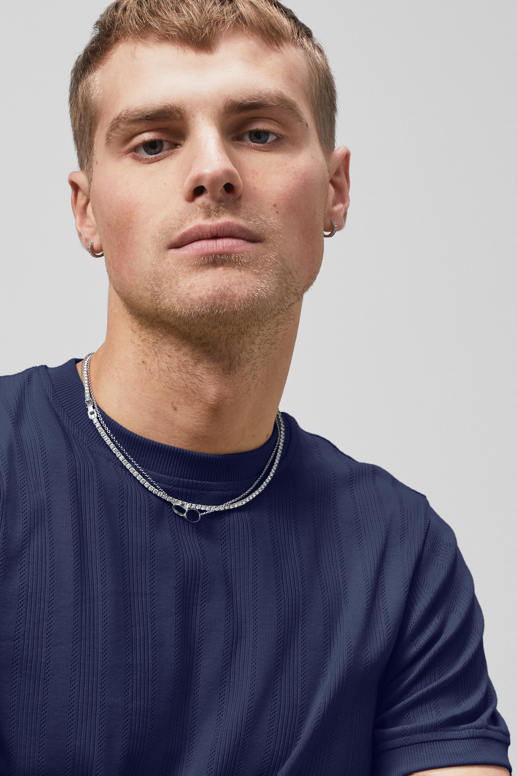 Ribbed Short Sleeve T-Shirt