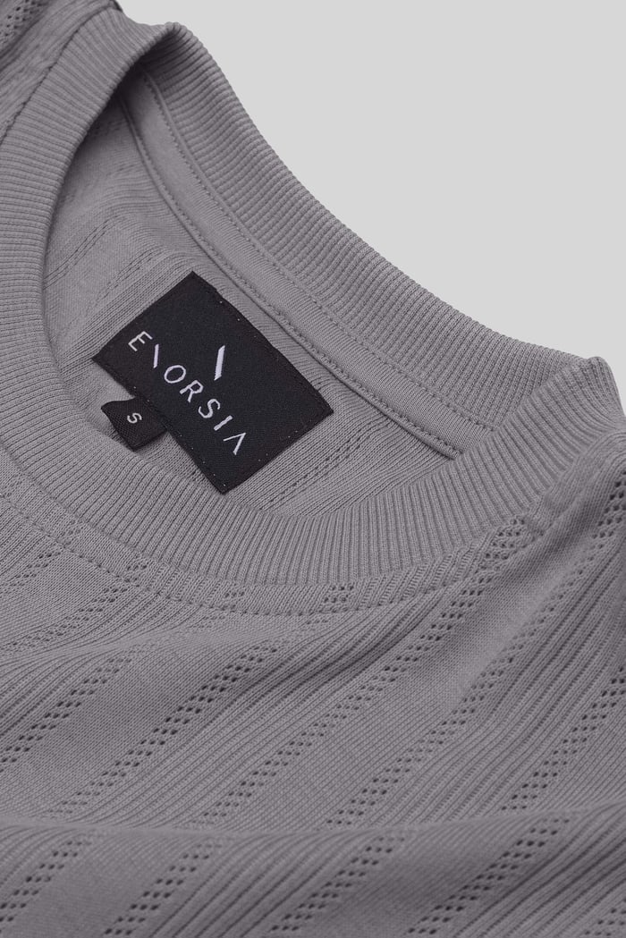 Ribbed Short Sleeve T-Shirt