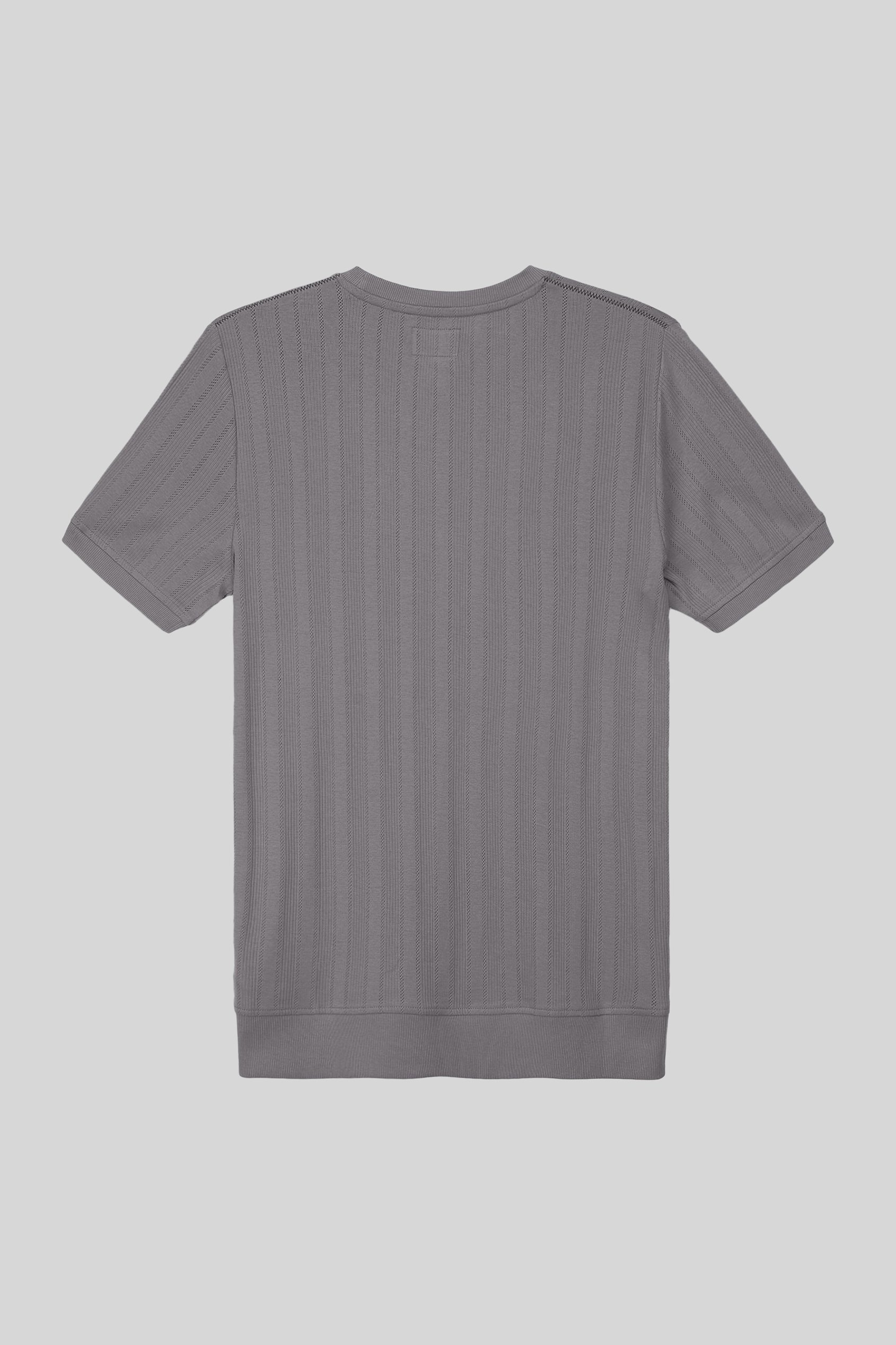 Ribbed Short Sleeve T-Shirt