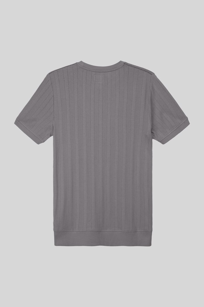 Ribbed Short Sleeve T-Shirt