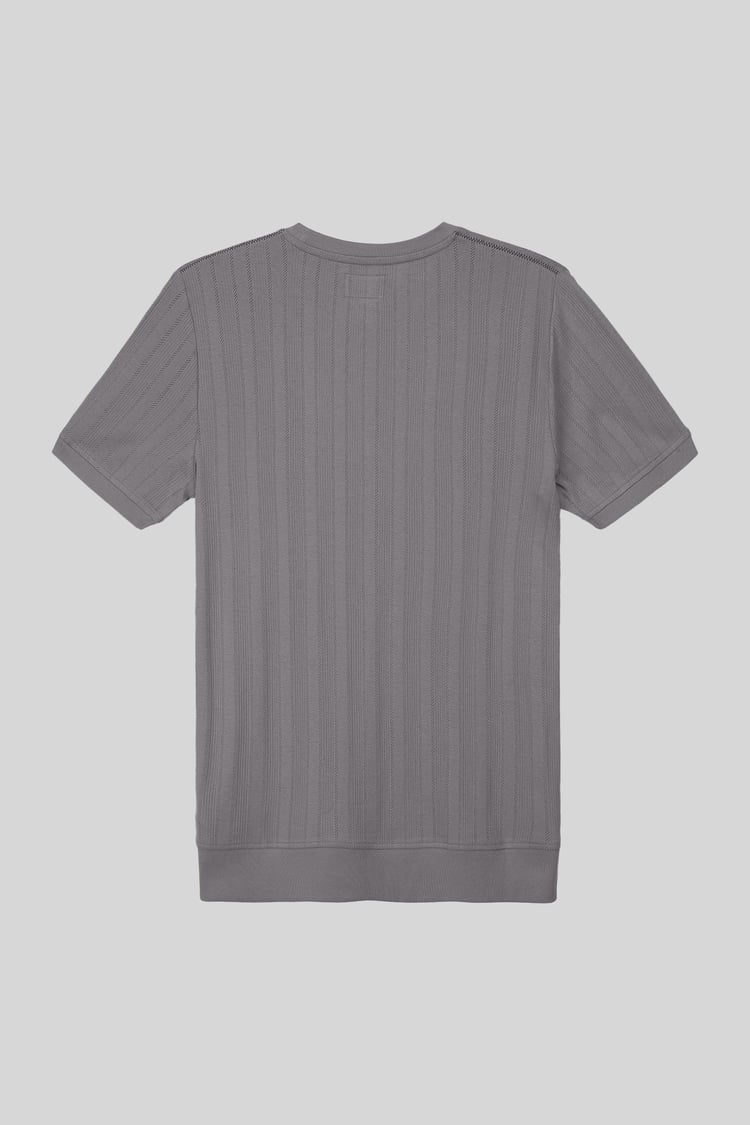 Ribbed Short Sleeve T-Shirt