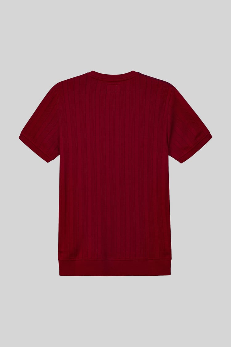 Ribbed Short Sleeve T-Shirt