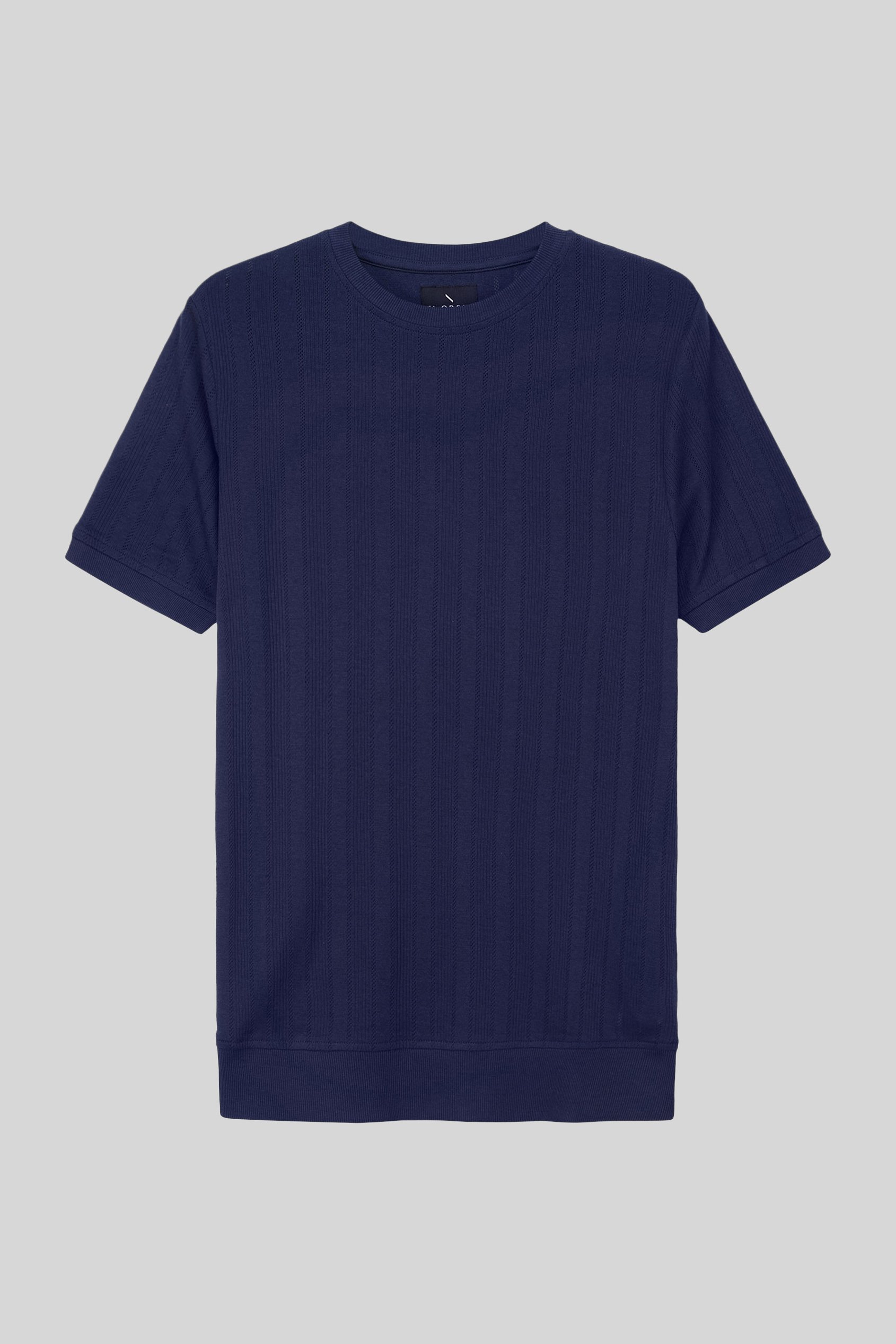 Ribbed Short Sleeve T-Shirt