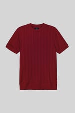 Ribbed Short Sleeve T-Shirt