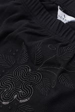 Off Shoulder Embroidery Decor Midi Dress