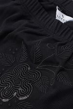 Off Shoulder Embroidery Decor Midi Dress