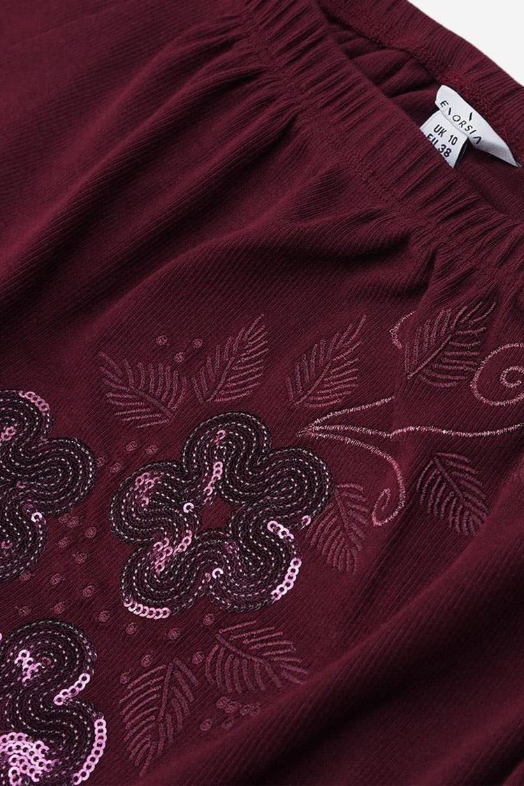 Off Shoulder Embroidery Decor Midi Dress