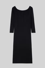 Off Shoulder Embroidery Decor Midi Dress