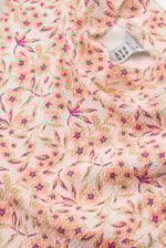 Crepe Ribbed Midi Floral Dress