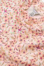 Crepe Ribbed Midi Floral Dress