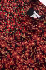 Crepe Ribbed Midi Floral Dress