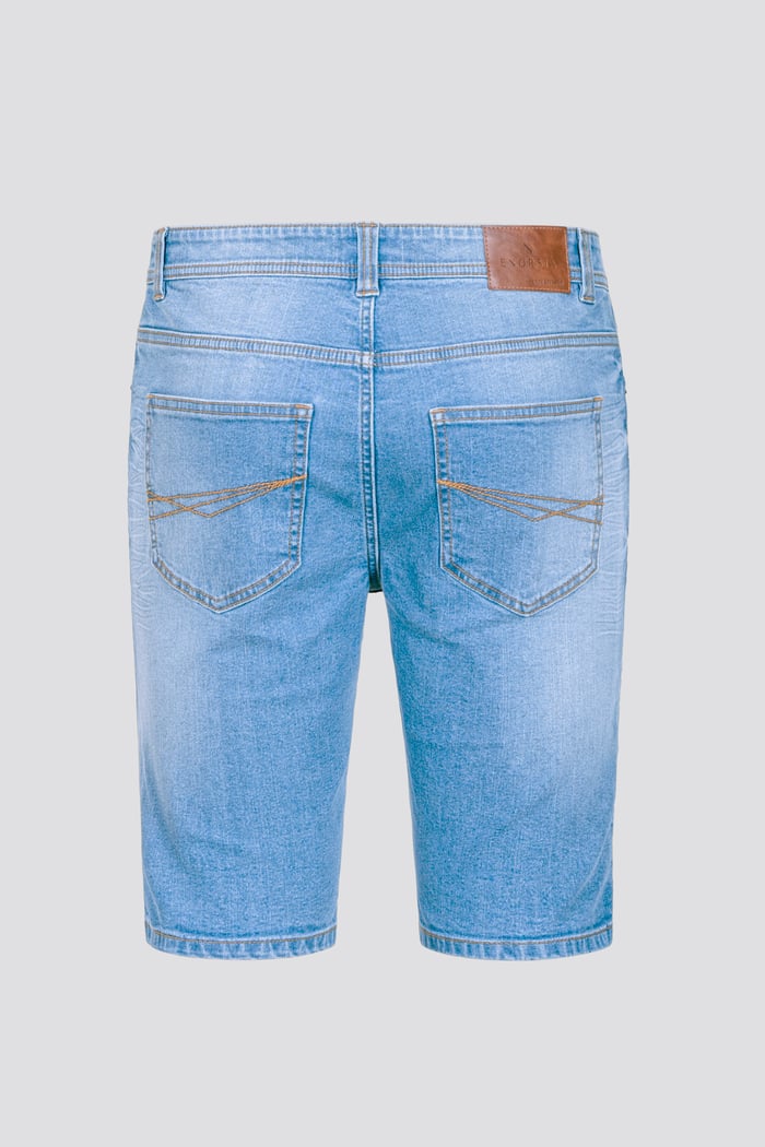 Skinny Fit Turned Denim Shorts
