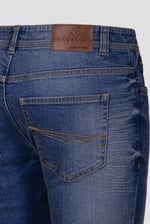 Skinny Fit Turned Denim Shorts