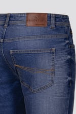 Skinny Fit Turned Denim Shorts