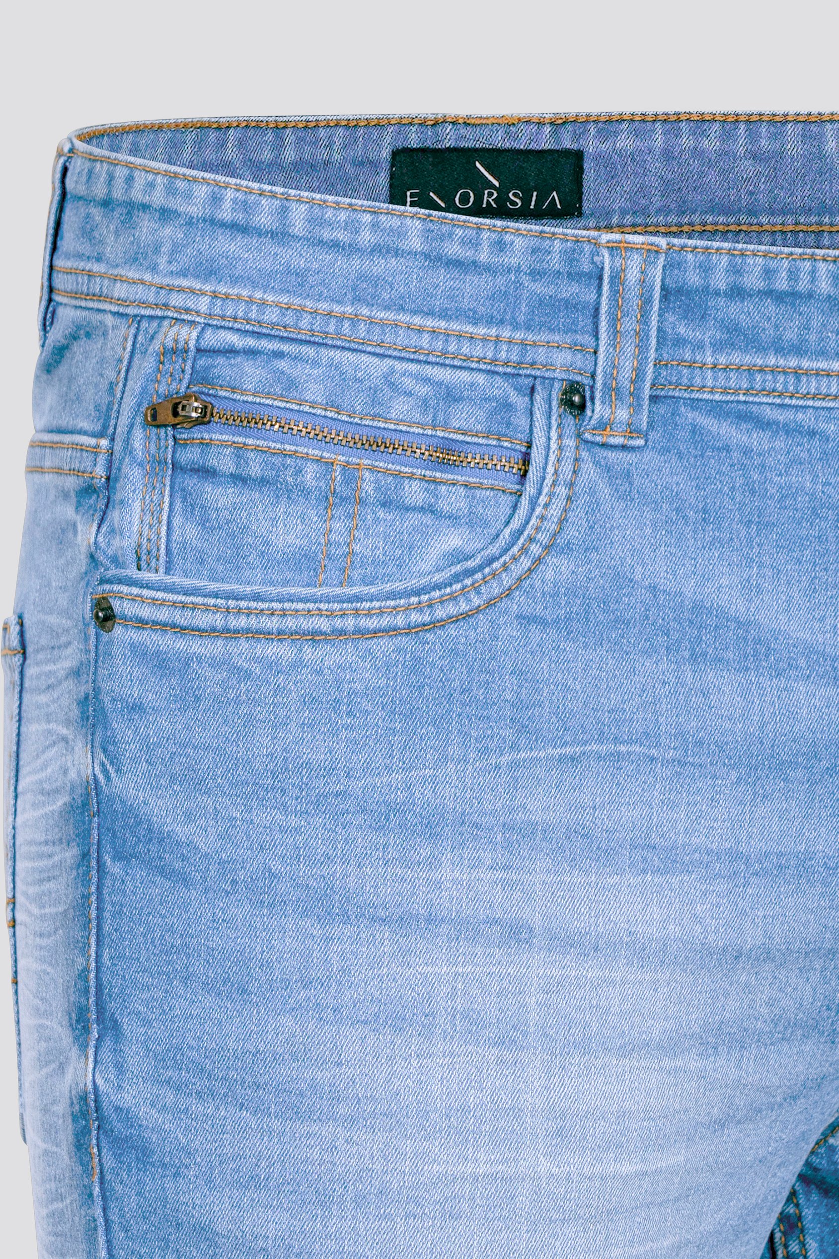 Skinny Fit Turned Denim Shorts