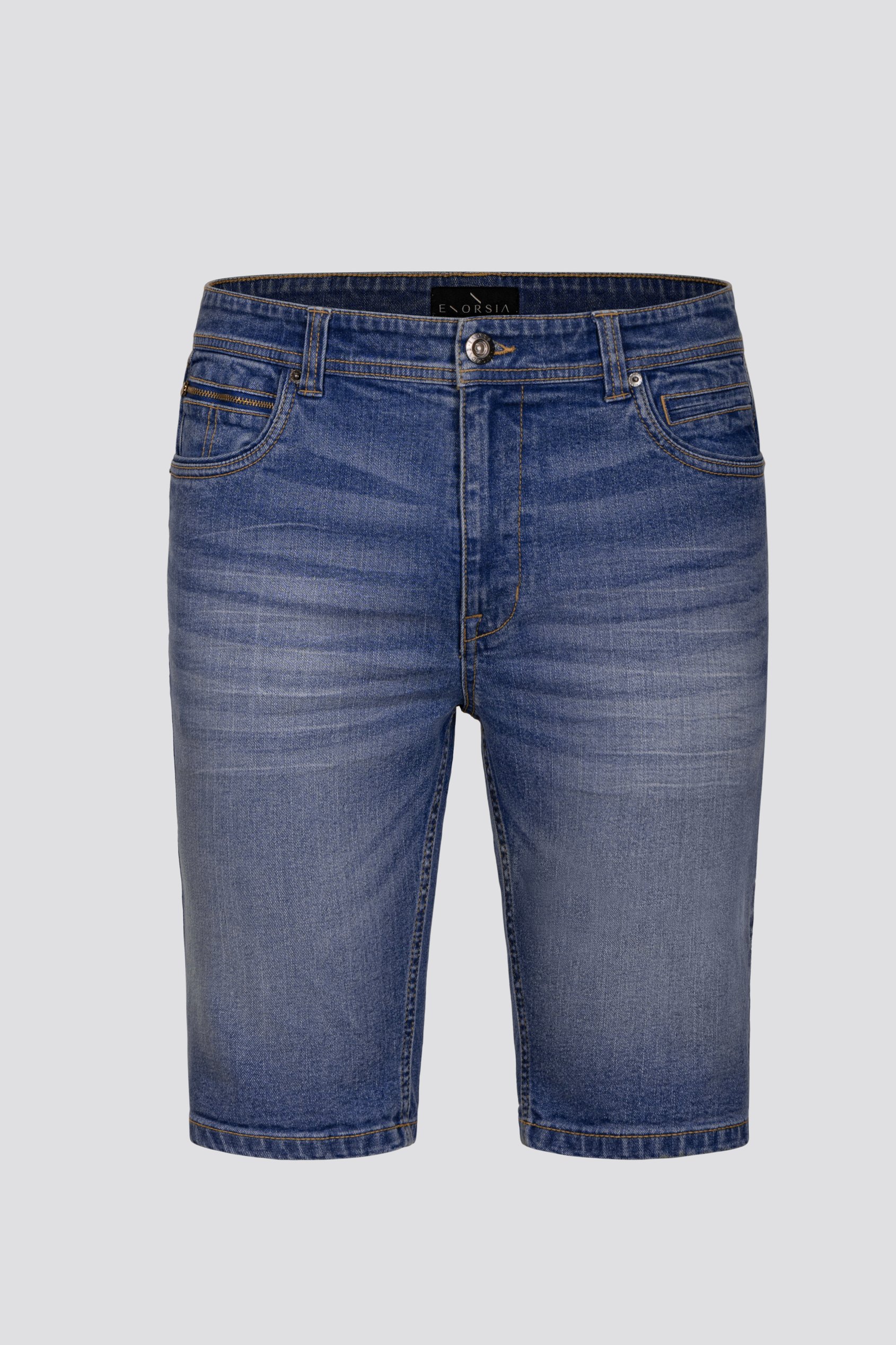 Skinny Fit Turned Denim Shorts