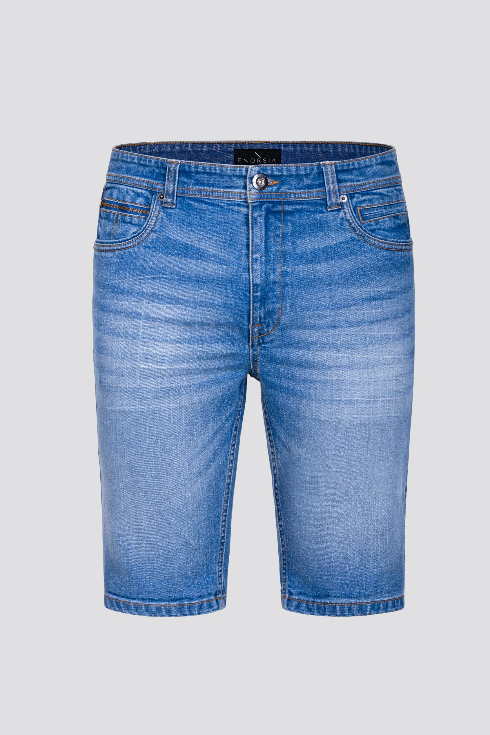 Skinny Fit Turned Denim Shorts