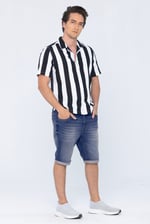 Skinny Fit Turned Denim Shorts