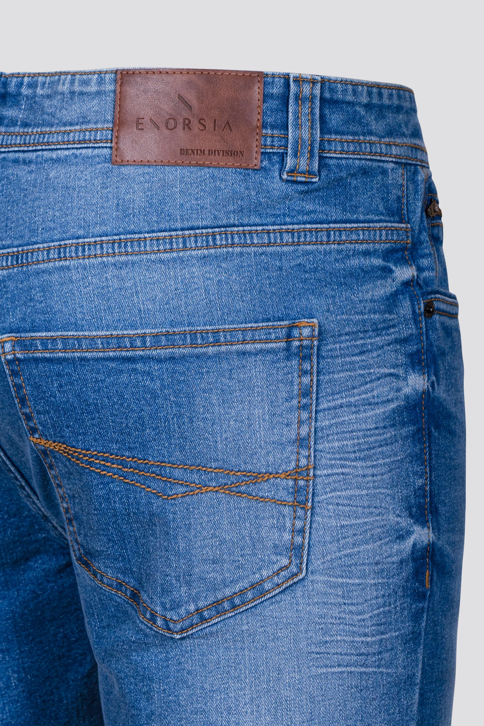 Skinny Fit Turned Denim Shorts