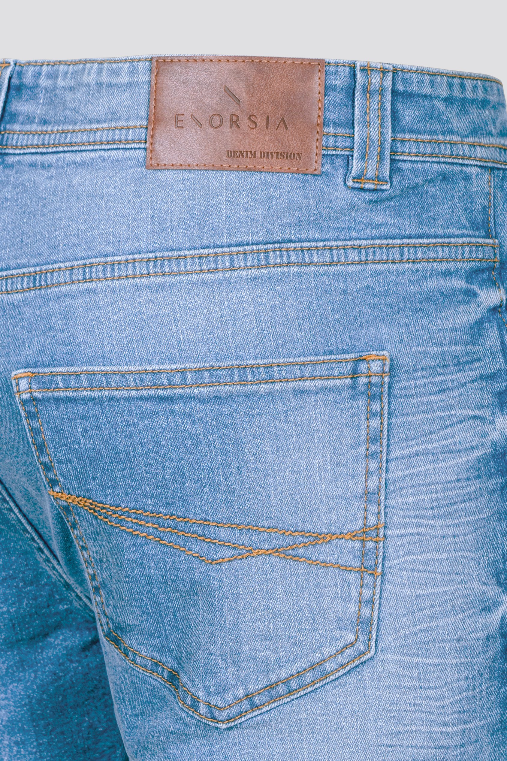 Skinny Fit Turned Denim Shorts