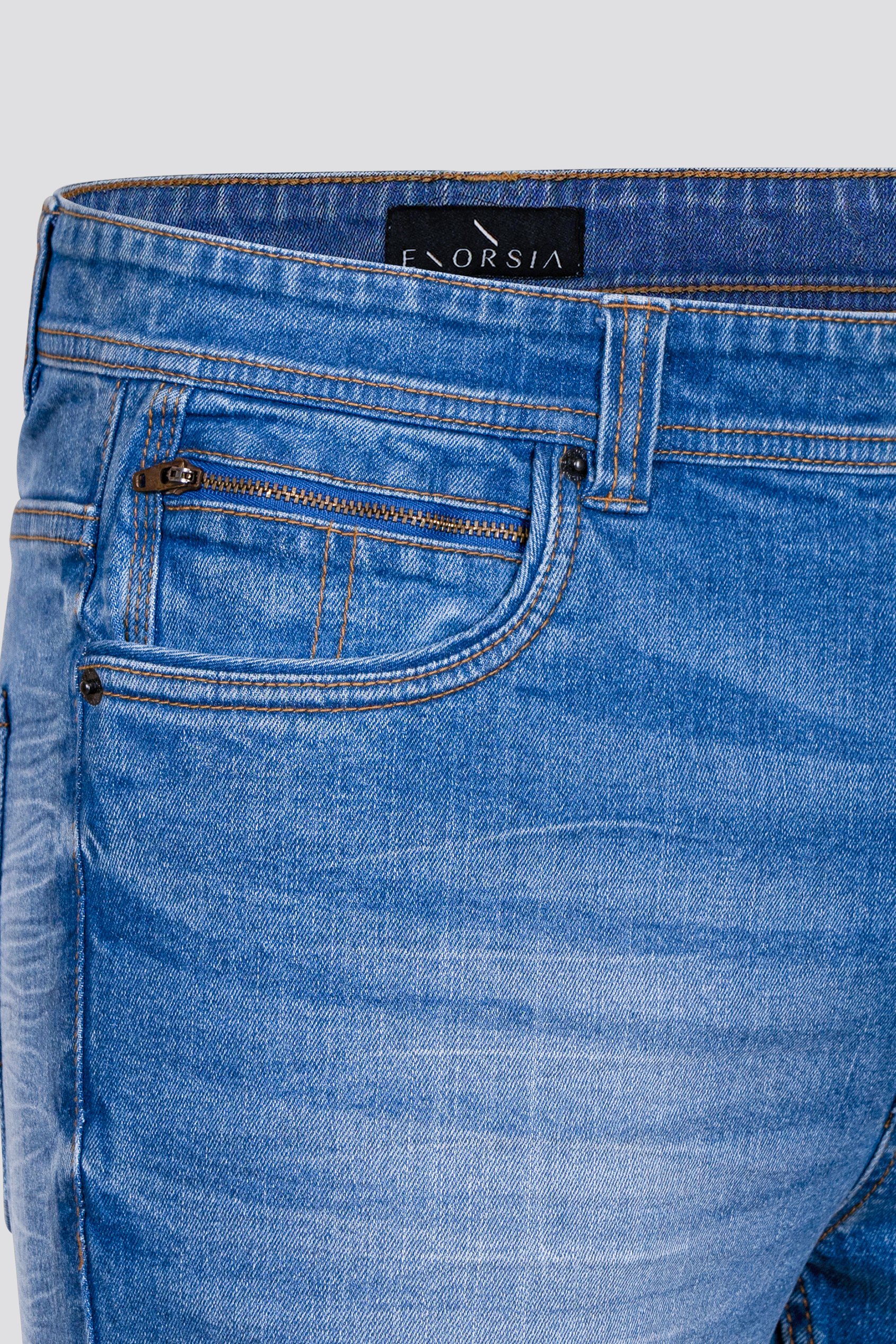 Skinny Fit Turned Denim Shorts