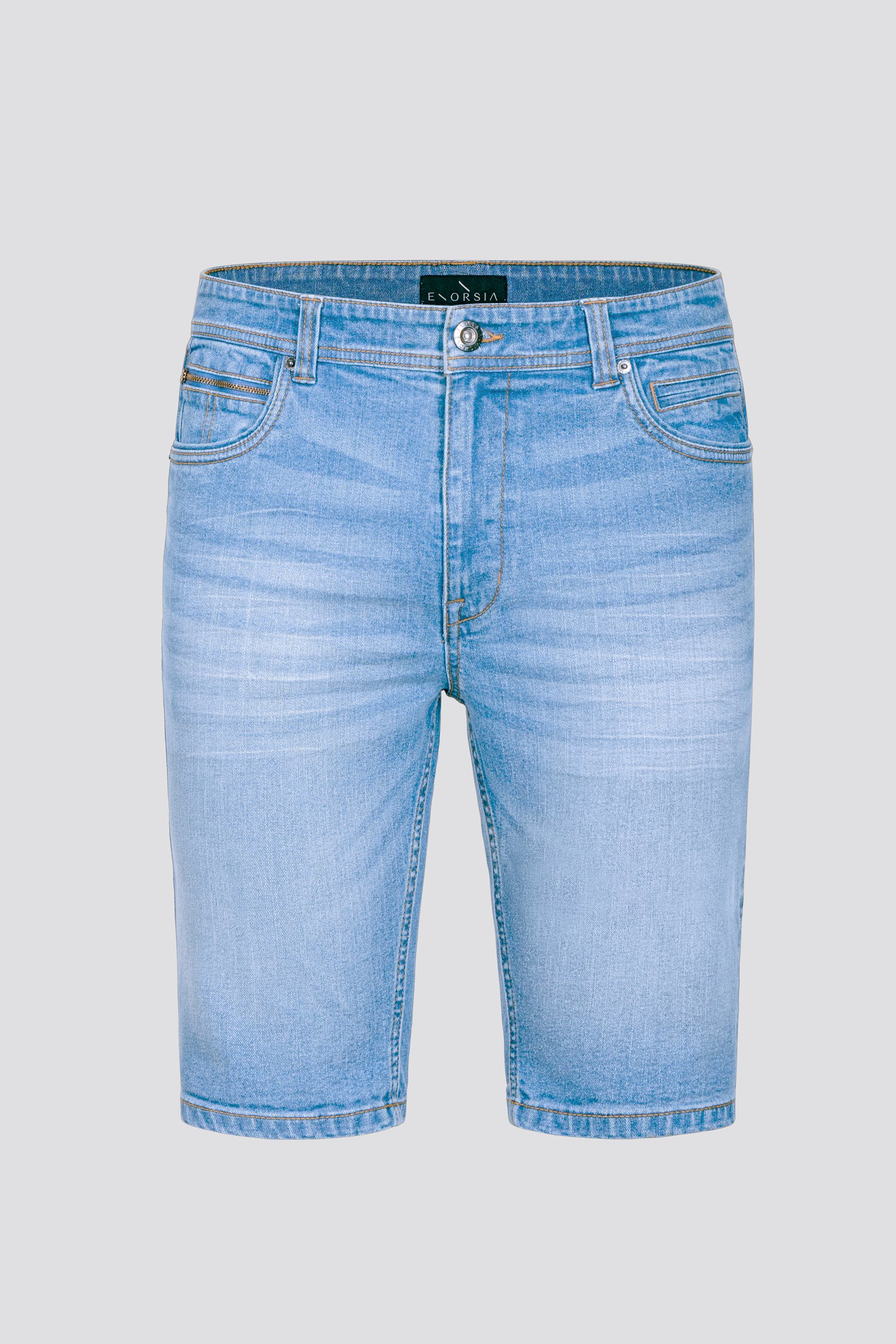 Skinny Fit Turned Denim Shorts