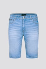 Skinny Fit Turned Denim Shorts