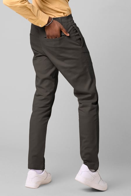 Mens Blue Semi Formal Chino Trouser