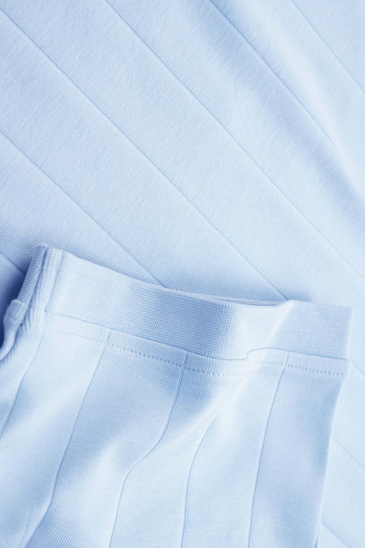 Soft Cotton Design Rib T-shirt