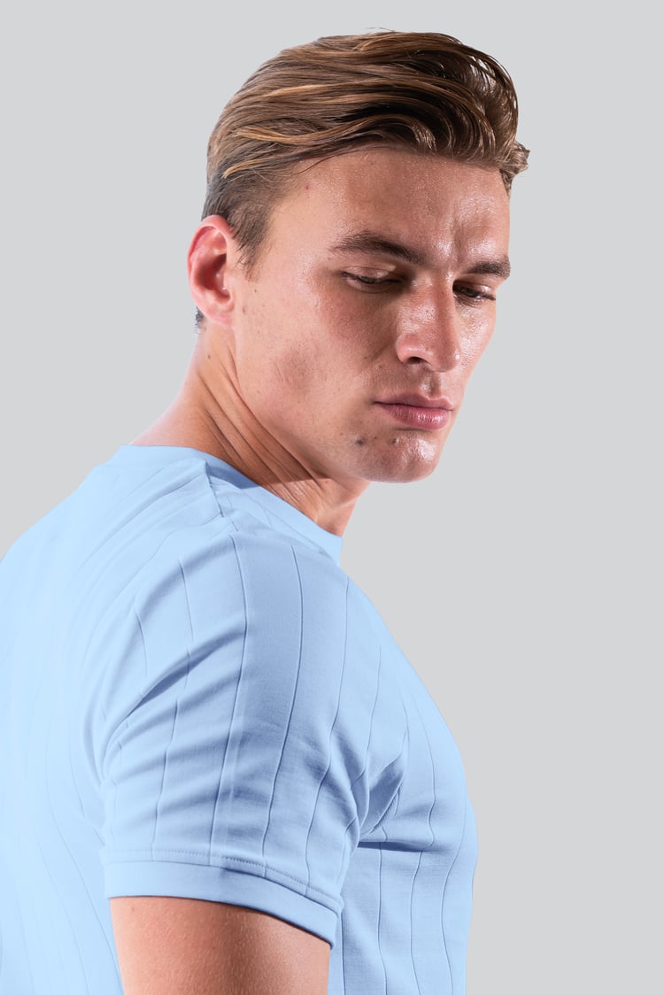 Soft Cotton Design Rib T-shirt