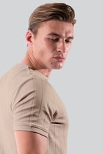 Soft Cotton Design Rib T-shirt