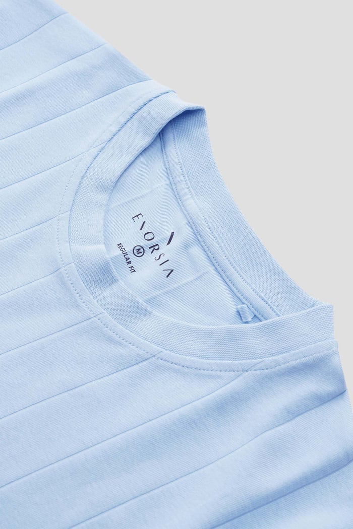 Soft Cotton Design Rib T-shirt