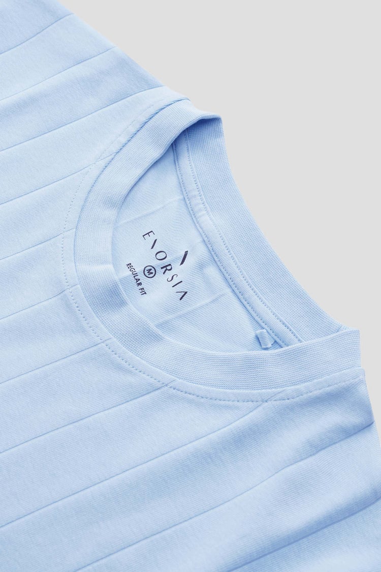 Soft Cotton Design Rib T-shirt