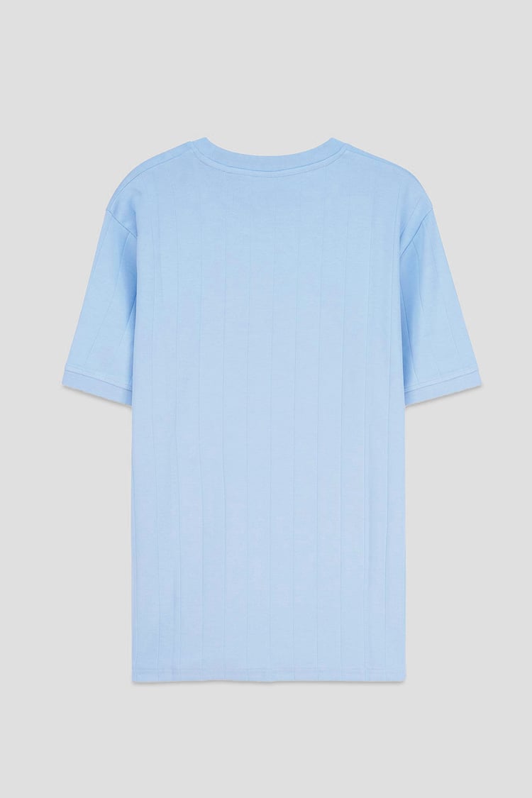 Soft Cotton Design Rib T-shirt