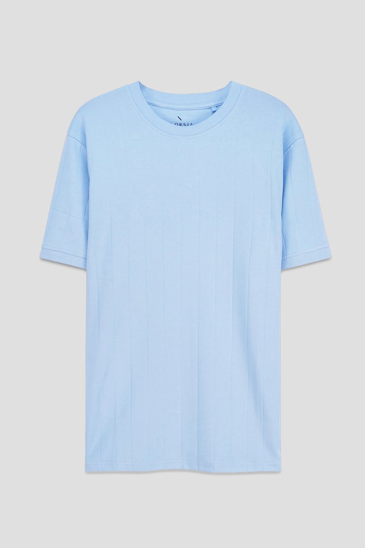 Soft Cotton Design Rib T-shirt