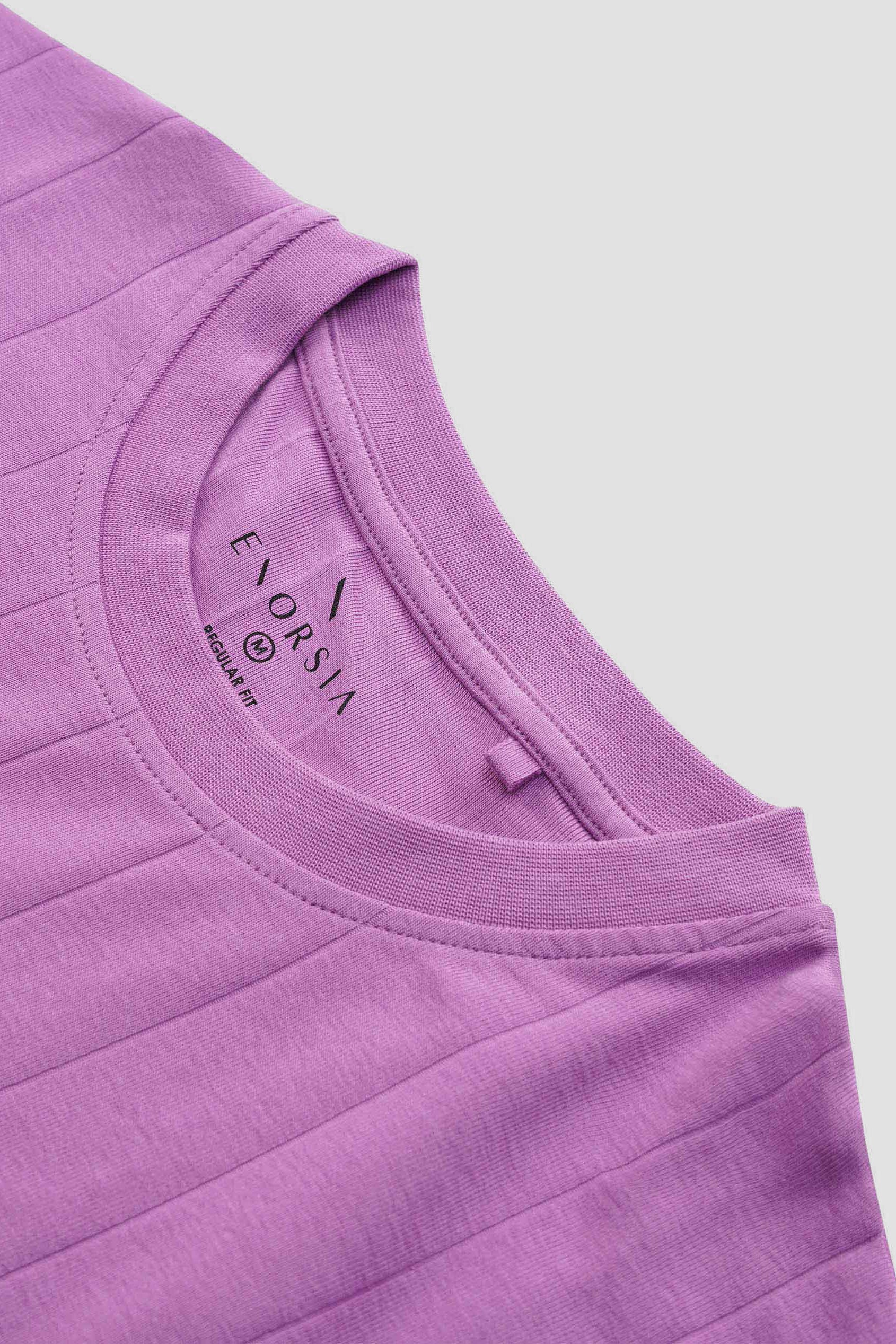 Soft Cotton Design Rib T-shirt