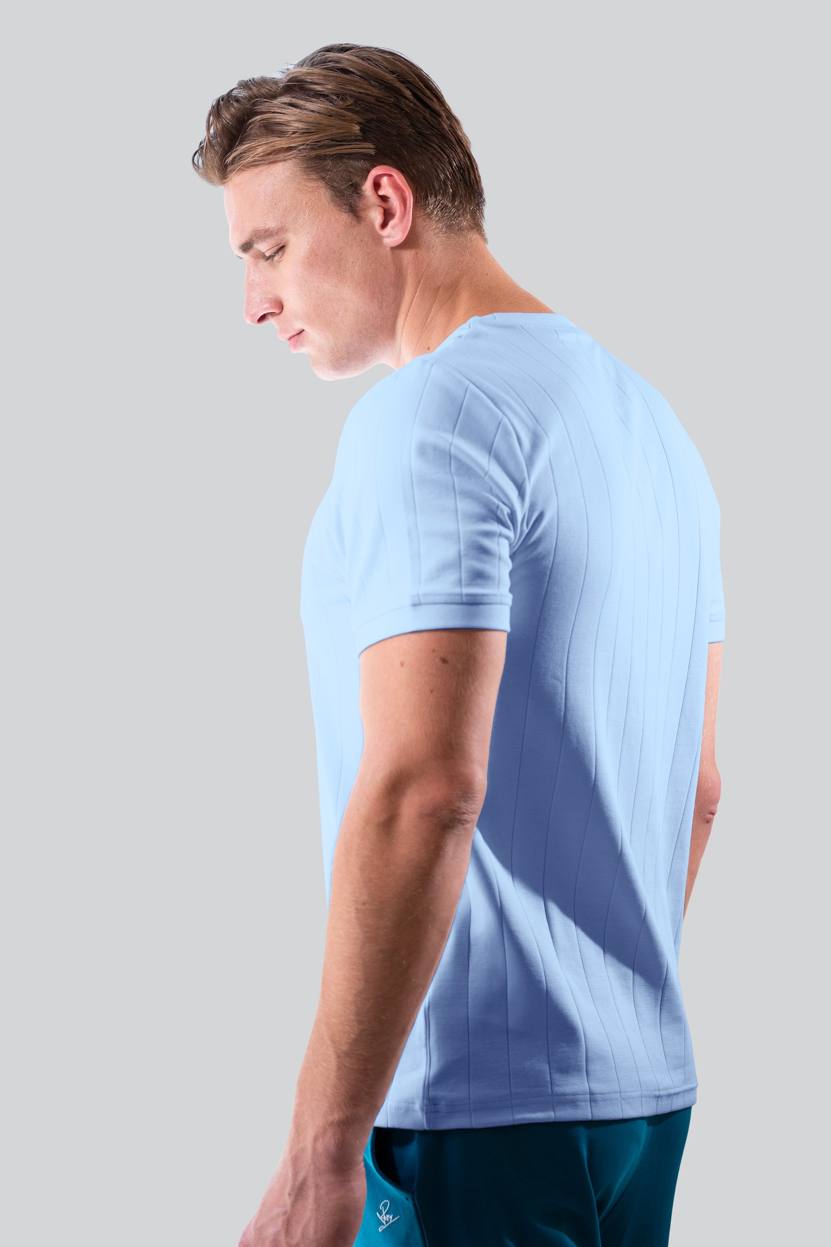 Soft Cotton Design Rib T-shirt