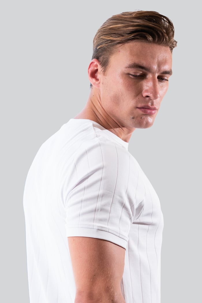 Soft Cotton Design Rib T-shirt