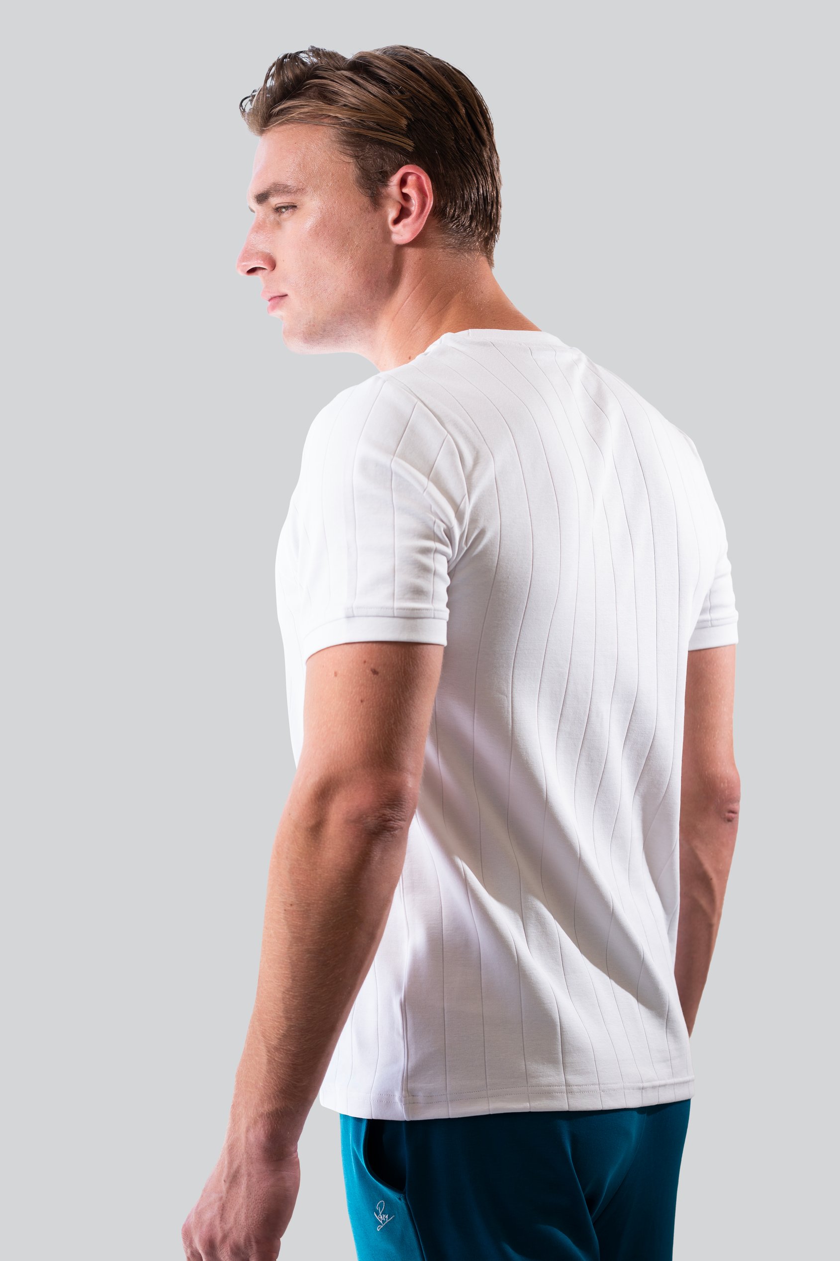 Soft Cotton Design Rib T-shirt