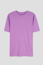 Soft Cotton Design Rib T-shirt