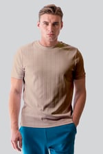 Soft Cotton Design Rib T-shirt