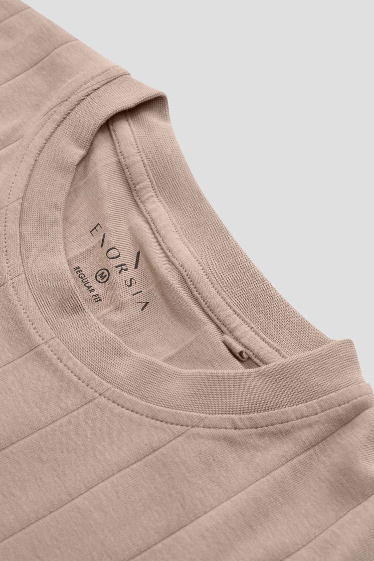 Soft Cotton Design Rib T-shirt