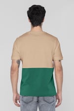 Cut & Sew Colour Block T-Shirt