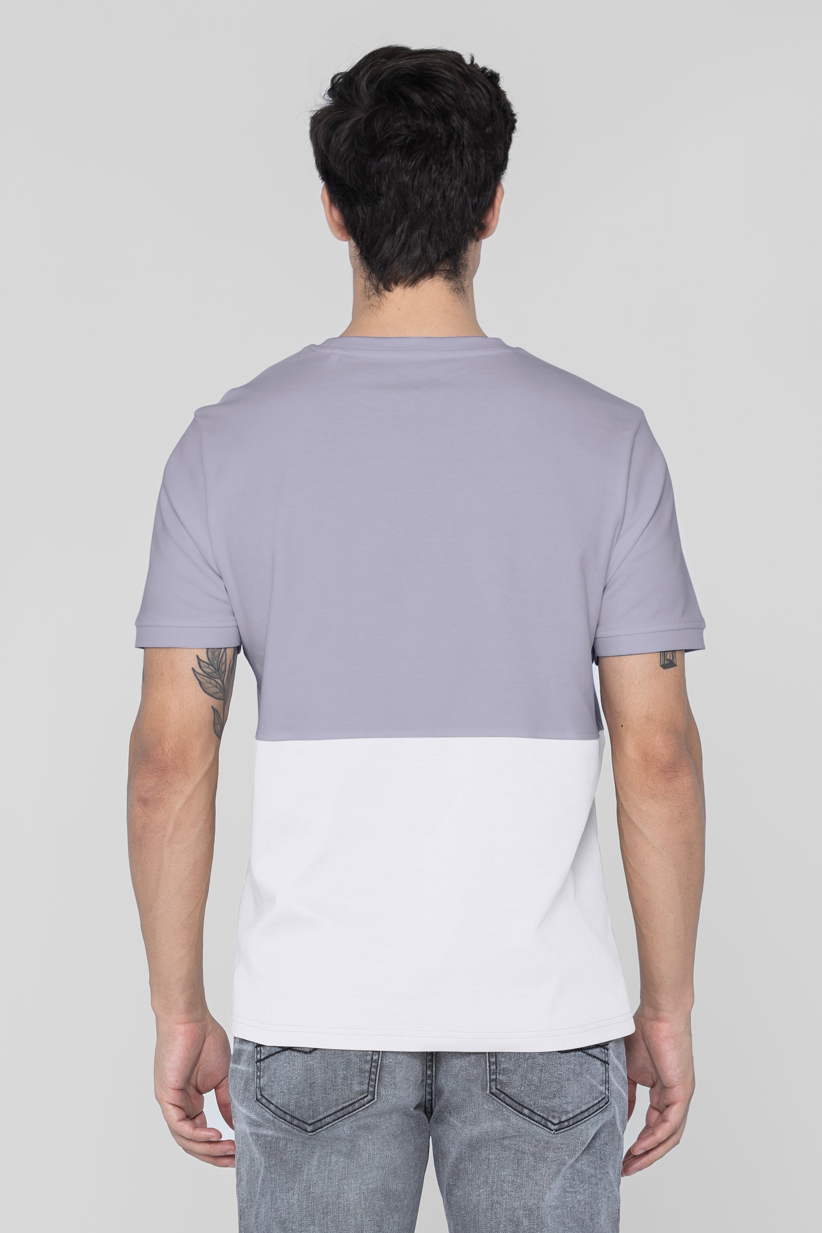 Cut & Sew Colour Block T-Shirt